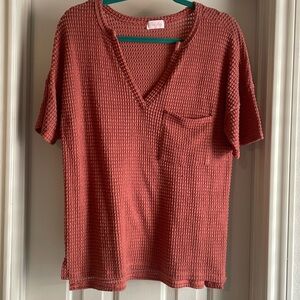 Rust lightweight shirt.